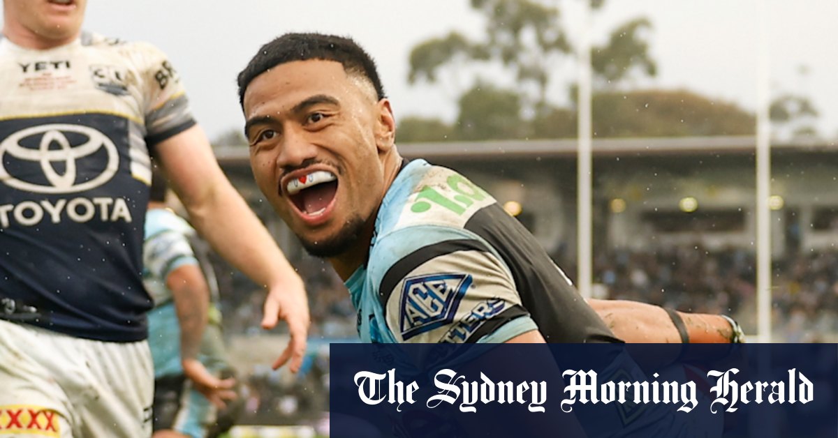 Cronulla Sharks a réinitialisé les quatre premiers après avoir fait un travail léger des cow-boys du nord du Queensland