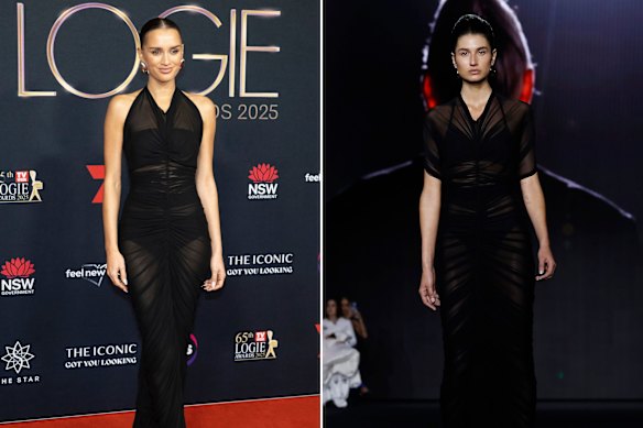 Kylah Day à Mariam Seddiq au Logies et Roberta Pecoraro à la Fashion Week australienne en mai.