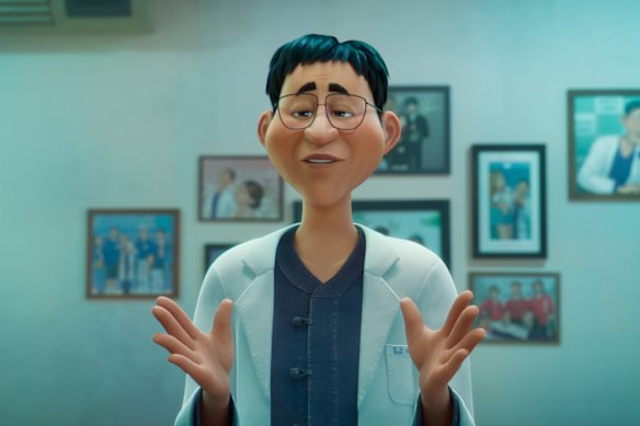 Le guérisseur Han (exprimé par Daniel Dae Kim) dans Kpop Demon Hunters.