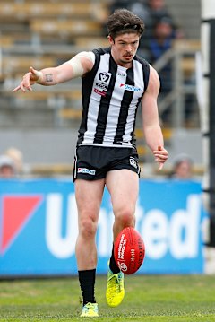 Ryan Pendlebury s'entraîne avec l'équipe VFL de Collingwood en 2016.