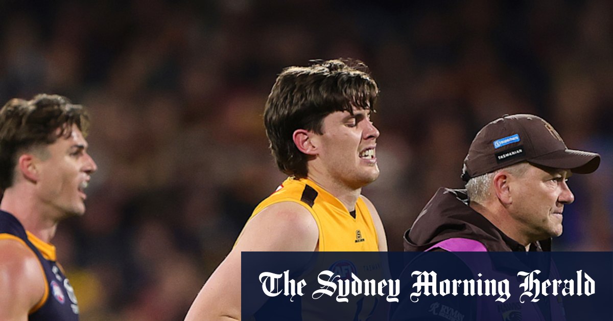 La blessure du pied du jour pas aussi mauvaise que les Hawthorn Hawks craignaient d'abord