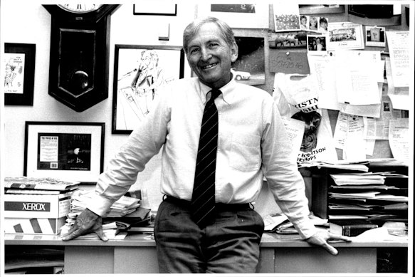 Bryce Courtenay à son époque en tant qu'homme de la publicité, en 1992.