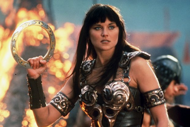 Lucy Lawless comme Xena.