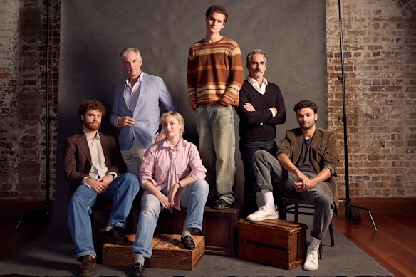 Le casting du talentueux M. Ripley (de gauche à droite): Faisal Hamza, Andrew McFarlane; Claude Scott-Mitchell, Will McDonald, Johnny Nasser et Raj Labade. 