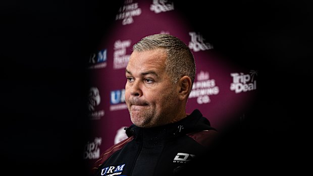 L'entraîneur de Manly, Anthony Seibold, est sous pression.