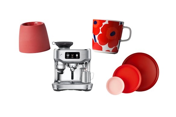 Tasse d'oeuf; Machine de café «Oracle Dual Coiler»; «Oiva / Unikko»; Plateaux.  