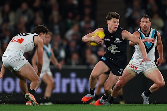 De retour avec Zing: Sam Walsh de Carlton.