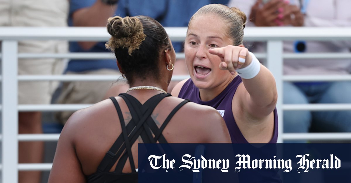 Taylor Townsend et Jelena Ostapenko en affrontement chauffé après match