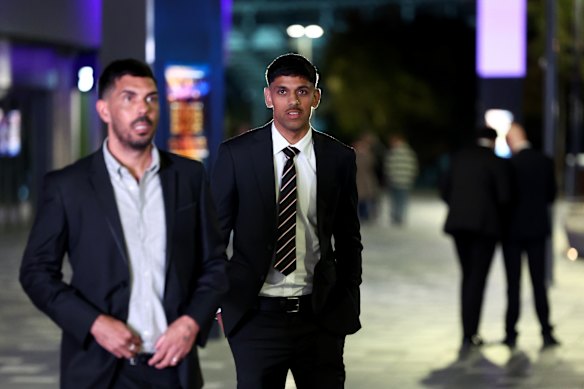 L'homme de 2 millions de dollars de St Kilda, Nasiah Wanganeen-Milera (à droite).