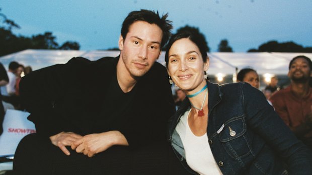 Keanu Reeves et Carrie Ann Moss à Tropfest en 2005.