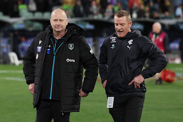 Double acte: Ken Hinkley et Michael Voss pourraient encore se réunir à Carlton la saison prochaine.