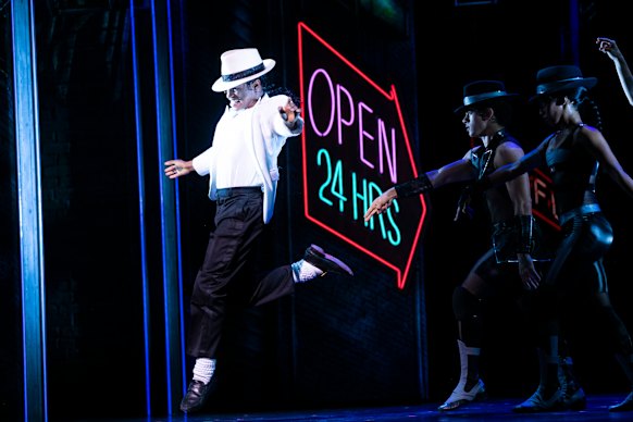 MJ la comédie musicale lors de sa course de Sydney plus tôt cette année.