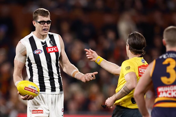 Mason Cox a eu un impact sur son retour dans l'équipe de Collingwood.