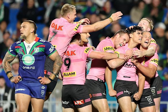 Un penrith de deuxième corde a bouleversé les Warriors à Auckland sans leurs stars d'origine.