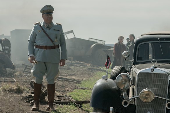 Russell Crowe comme Hermann Göring à Nuremberg.