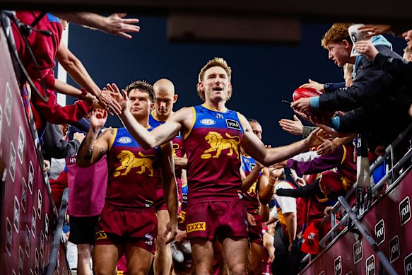 Harris Andrews dirige le solo des Lions en l'absence de superstar blessée Lachie Neale.