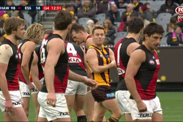 Il n'y a pas d'amour perdu entre Sam Mitchell et Essendon.