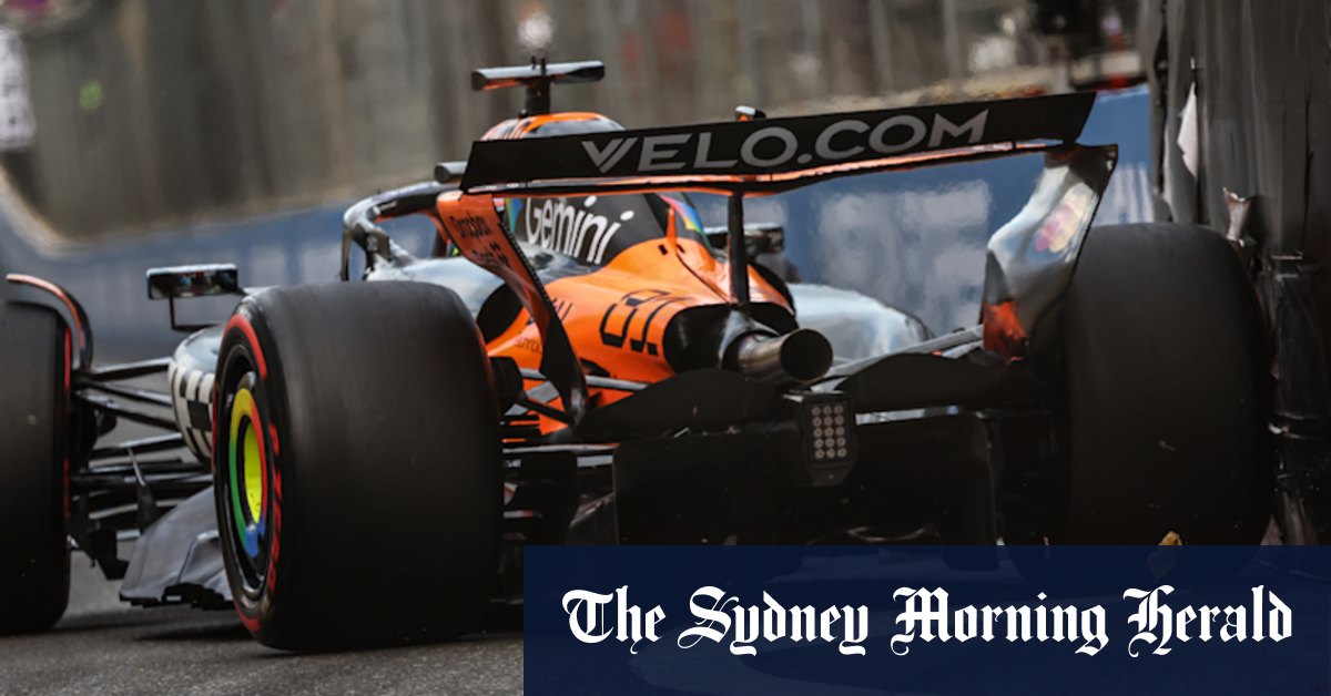 Oscar Piastri s'écrase dans le mur dans le chaos de qualification de Baku GP