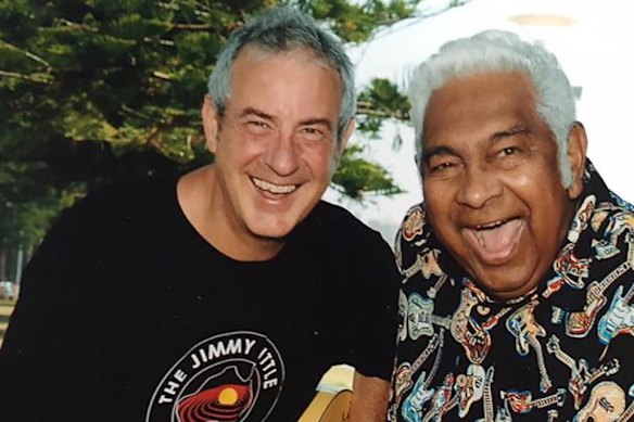 Bidstrup avec feu Jimmy Little.