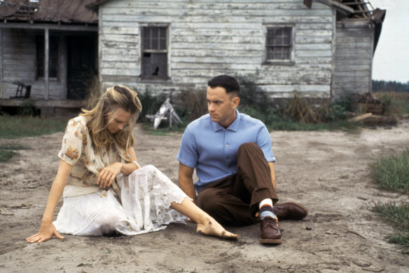 Robin Wright et Tom Hanks à Forrest Gump.
