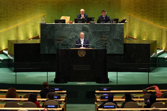 Le Premier ministre Anthony Albanese a parlé à une salle avec une fréquentation inégale des dirigeants mondiaux, comme cela est commun à l'ONU malgré son grand site.