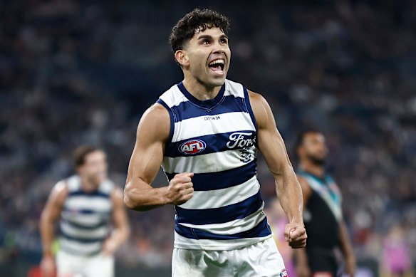 Stengle a marqué quatre buts lors de la grande finale de 2022 et a terminé troisième du vote de la médaille de Norm Smith.