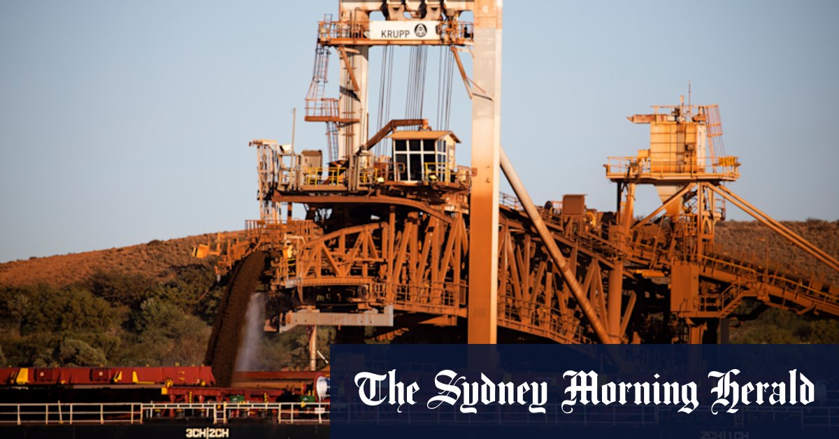 Bhp) iro minerai qui coule toujours vers la Chine malgré l'interdiction des exportations effrayée »