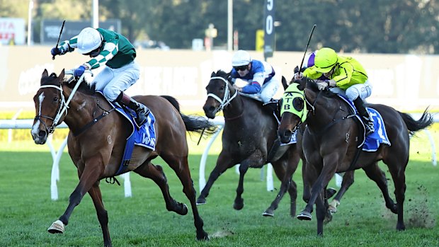 Via Sistina et Kerrin McEvoy facturent à la maison dans les Winx Stakes 2024, la dernière victoire du Jockey en groupe 1.