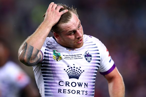Cameron Munster en route vers le bac Sin lors de la grande finale de 2018.