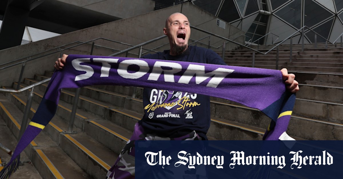Les fans de Melbourne Storm ont pris la route pour la grande finale de la NRL contre Brisbane Broncos au stade Accor