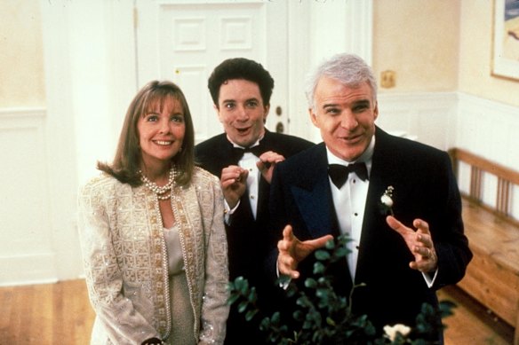 Diane Keaton, Martin Short et Steve Martin dans Père de la mariée.