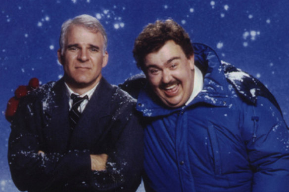 Avec Steve Martin dans Avions, trains et automobiles (1987).