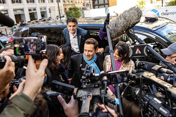 Andrea au moment de sa victoire au Goncourt 2023.