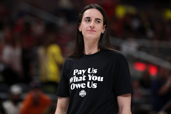La star de la WNBA Caitlin Clark lors du match des étoiles de la ligue.