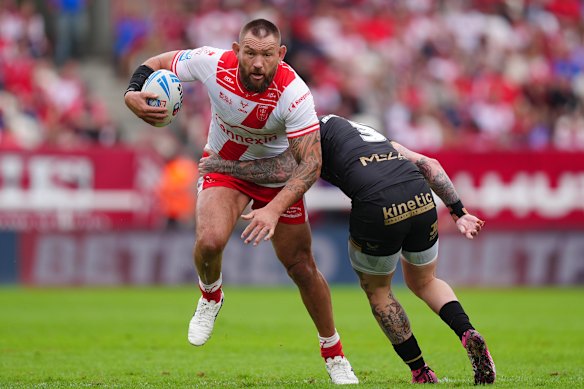 Jared Waerea-Hargreaves en action pour Hull Kr cette saison.