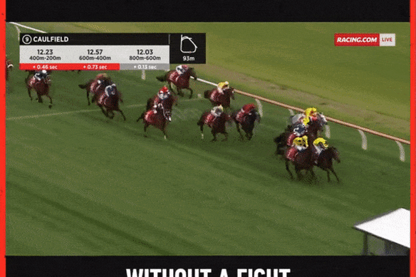 Sans combat remporte la Coupe Caulfield.