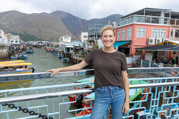 Justine Schofield est retournée à Hong Kong pour filmer sa série de récits de voyage, Hong Kong Gourmet avec Justine Schofield.