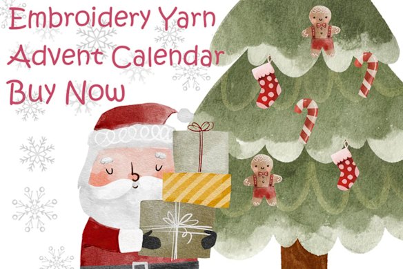 Calendrier de l'Avent pour les fils à broder des Australian Wool Stores, 225 $.
