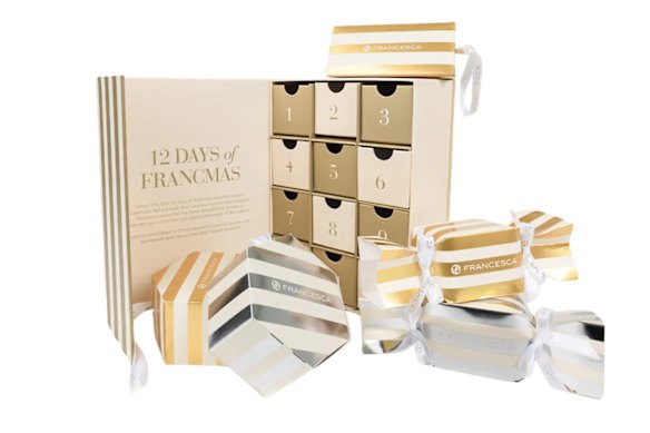 Calendrier de l'Avent bijoux de Francesca, 499 $.