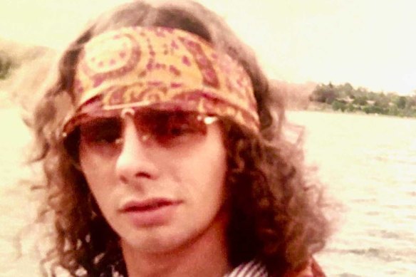 Tony Wright, roadie du rock'n'roll, en 1975.