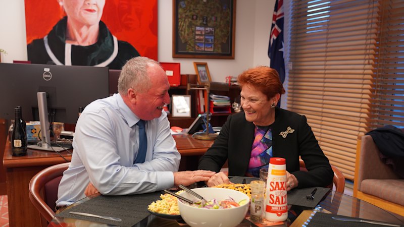 Barnaby Joyce dîne avec le leader de One Nation au milieu de spéculations sur la défection