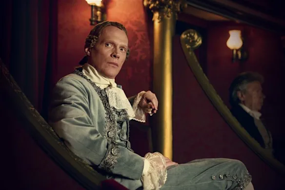 Paul Bettany dans le rôle d'Antonio Salieri, le rival acharné de Mozart dans Amadeus. 