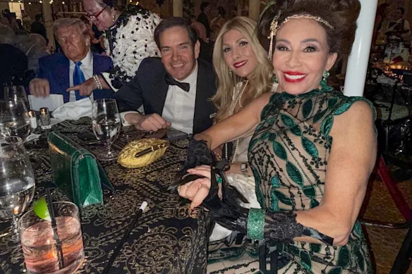 Gina Rinehart s'entretient avec le président dans une publication Instagram lors de la fête d'Halloween de Donald Trump.
