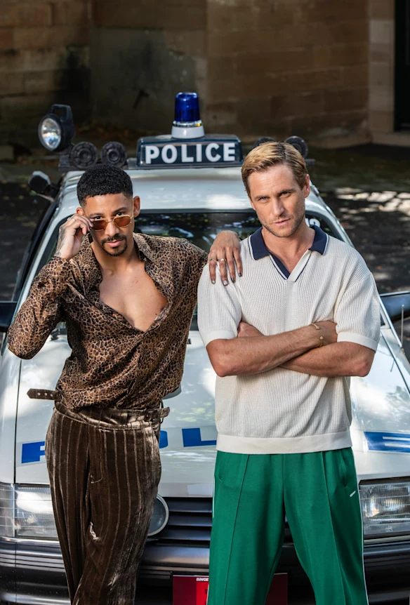 Keiynan Lonsdale et George Mason, stars de la nouvelle série Binge Run. 