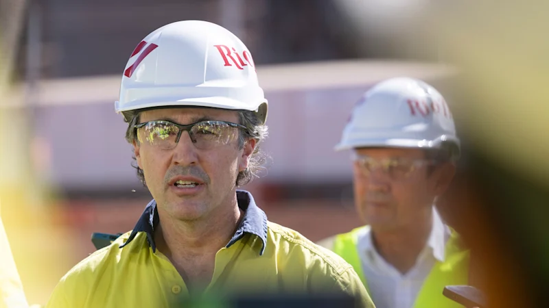 Le nouveau patron de Rio Tinto parle d'économies de coûts