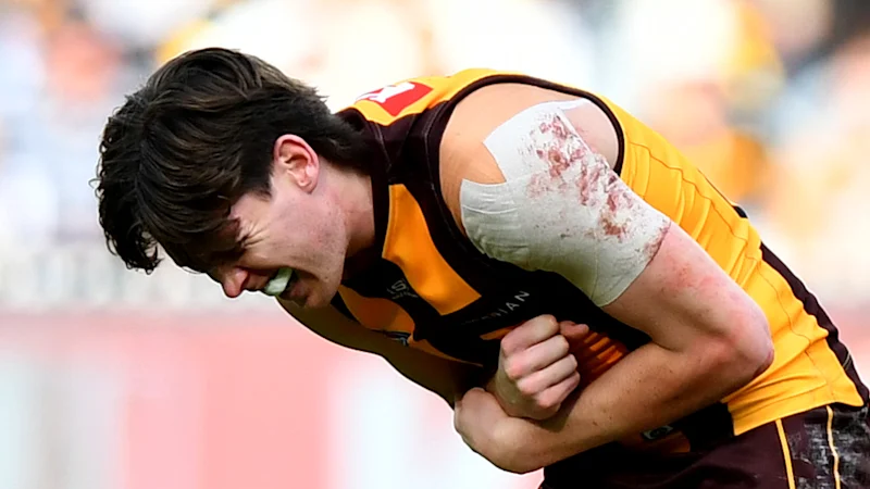 La star des Hawthorn Hawks souffre d'une blessure à l'épaule à l'entraînement