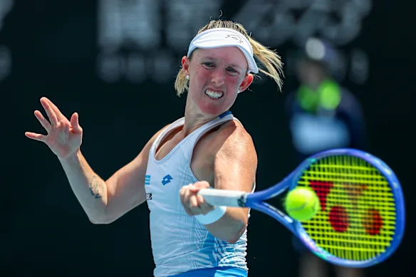 L'Australien Storm Hunter s'est qualifié pour le deuxième tour de l'Open d'Australie.