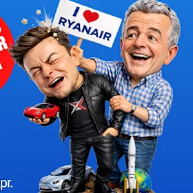 Réponse de la compagnie irlandaise à bas prix RyanAir à la dispute avec Elon Musk.