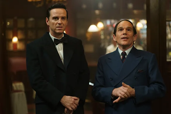 Andrew Scott et Ethan Hawke dans le rôle de Rodgers et Hart dans Blue Moon.