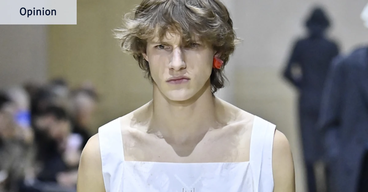 Le problème des vêtements pour hommes sur les podiums